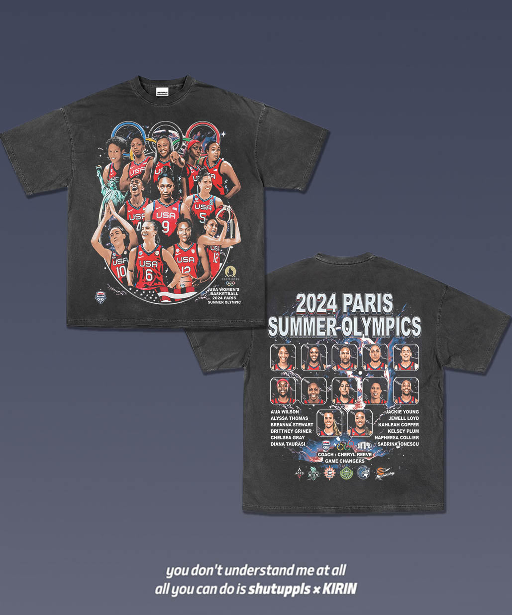 2024 USA WOMEN BASKETBALL TEE 1.0